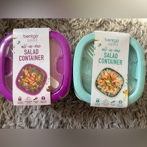 bentgo All-in-One Salad Container - Purple & Teal